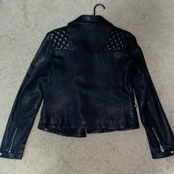 All saints cargo leather jacket